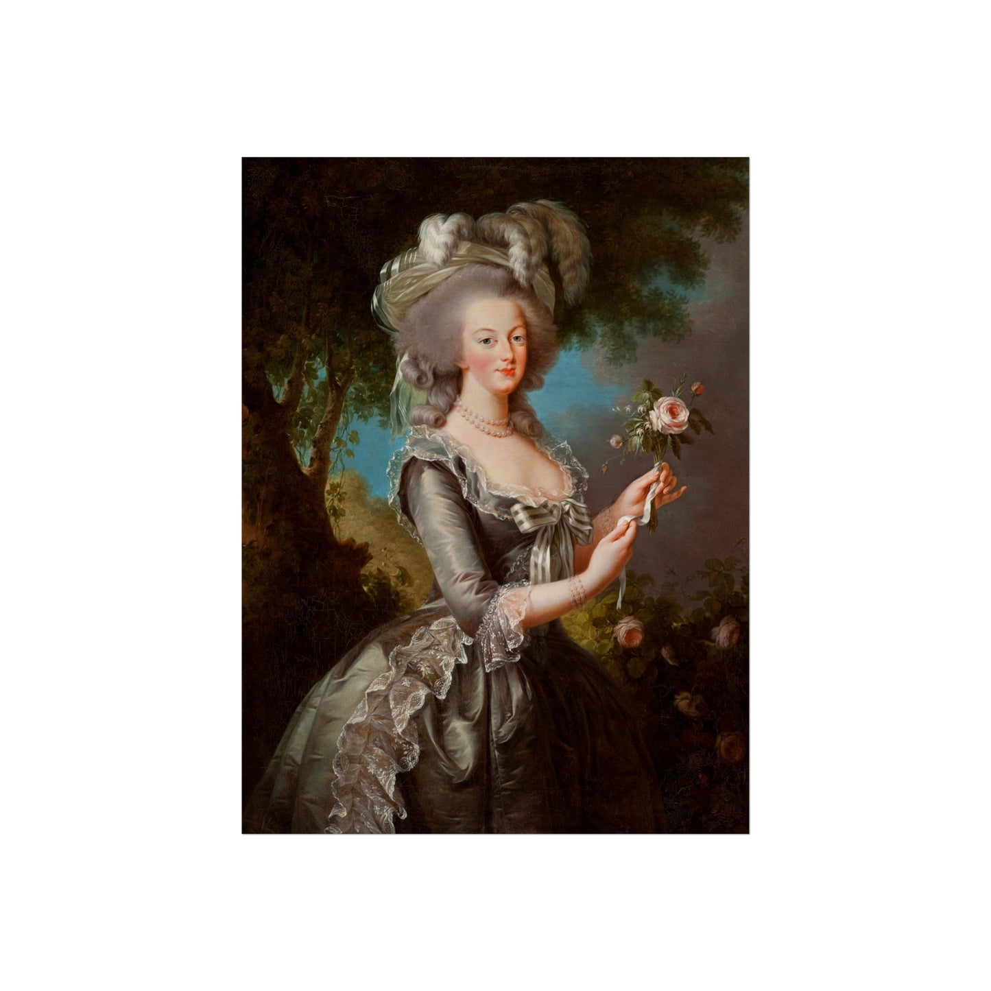 This Marie Antoinette poster captures the elegance and sophistication of the Versailles era. This French antique style poster adds a touch of vintage charm to any home decor.