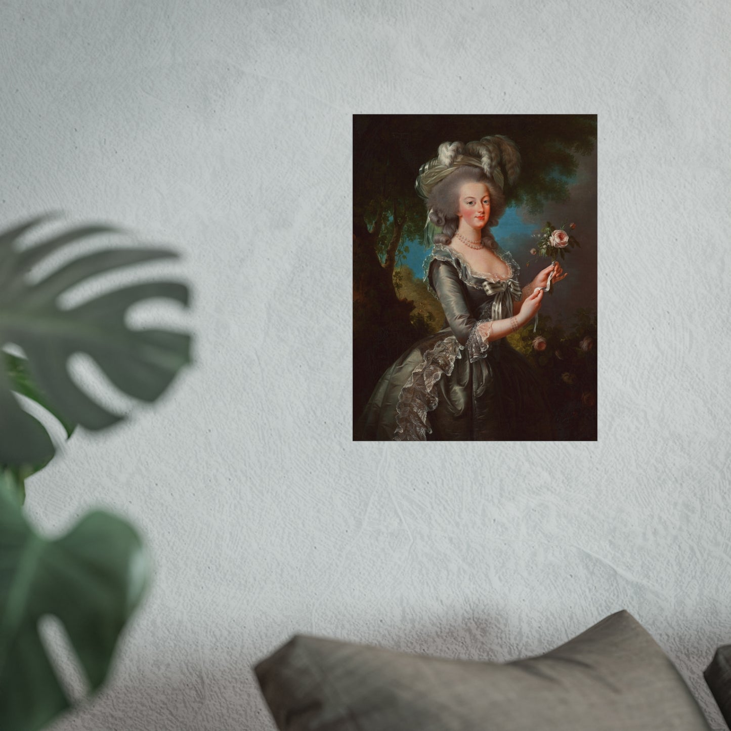 This Marie Antoinette poster captures the elegance and sophistication of the Versailles era. This French antique style poster adds a touch of vintage charm to any home decor.