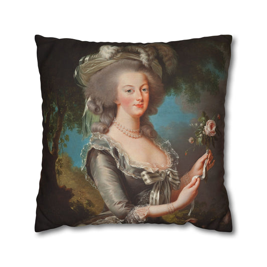 Elevate your home decor with the Marie Antoinette cushion pillow, featuring a beautiful portrait of the queen of France in the iconic Versailles setting.