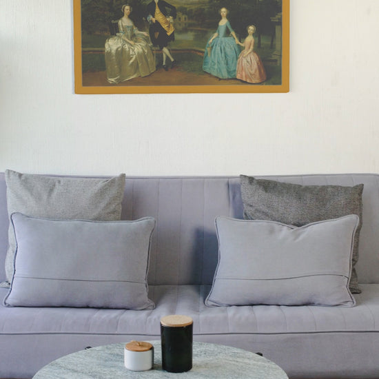 Elevate your home decor with a captivating canvas wrap depicting the charming English 18th-century James Family